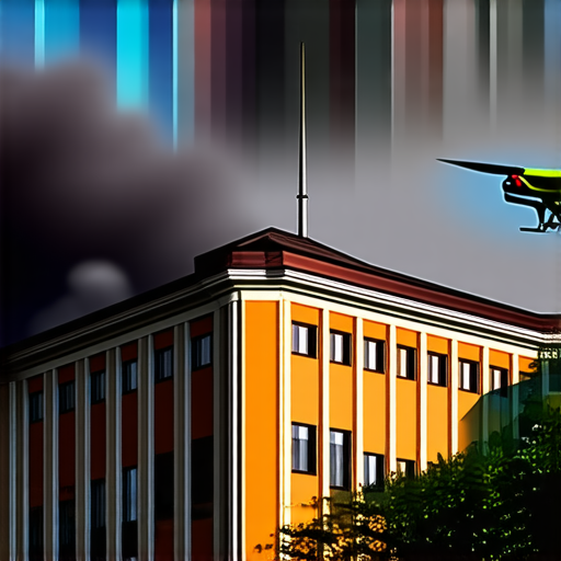 Дрон «Герань» ударил по администрации в Чернигове