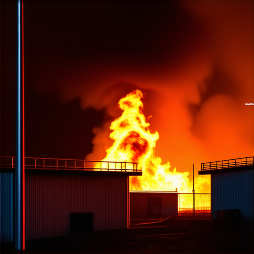 В Тихорецке произошло возгорание на территории нефтебазы