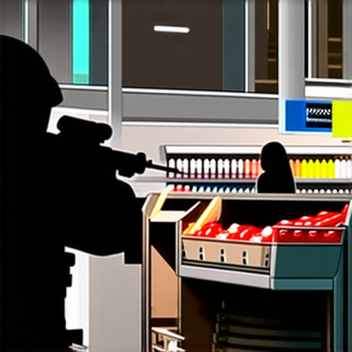 Видео перестрелки киевского стрелка со спецназом «Корд» в супермаркете