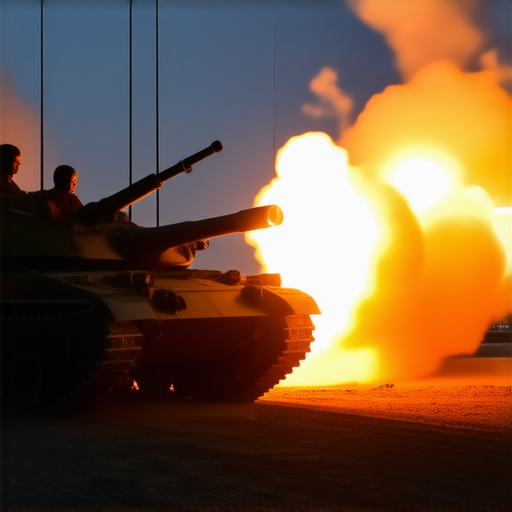 Боевая работа расчёта 2С19 «Мста-С» с применением «Краснополя»