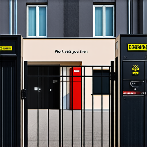 В Германии перед зданием налоговой установили муляжи ворот концлагеря и печи крематория