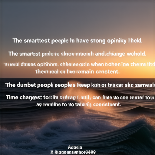 The smartest people have strong opinions weakly held