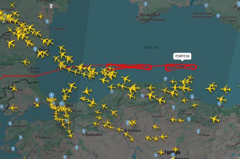 Американский БПЛА замечен над Черным морем