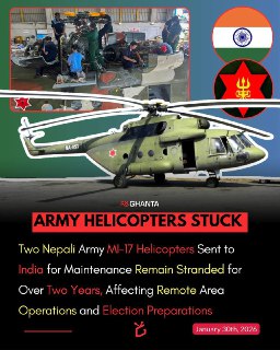 Вертолеты Непала застряли в Индии на фоне проблем с обслуживанием