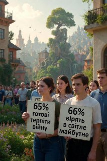 Опрос КМИС: 65% украинцев готовы терпеть войну до победного конца