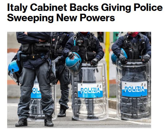 В Италии расширили полномочия полиции по задержанию протестующих
