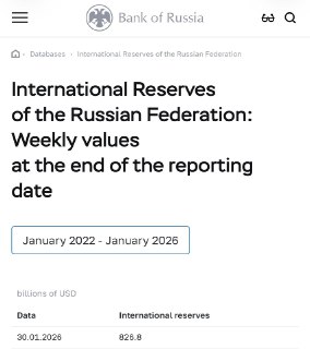 Золотой запас России достиг рекордного уровня