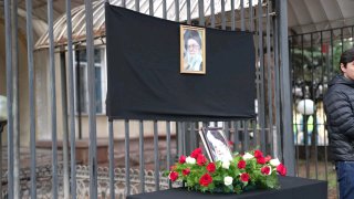 Митинг в Бишкеке в знак солидарности с Ираном