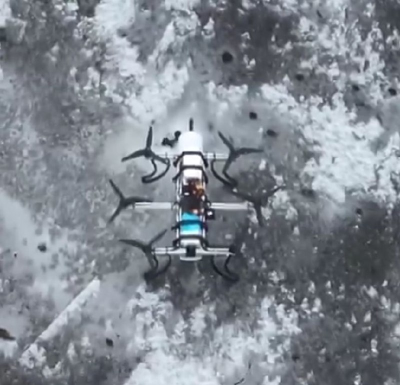 Применение российского дрона «Ждун» в зоне СВО