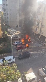 Падение обломков БПЛА в Тель-Авиве привело к пострадавшим и пожару