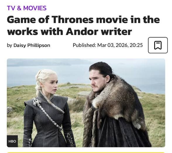 Анонс фильма по "Игре Престолов"