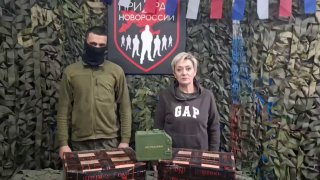 Волонтер Грубник передал пулеметные короба бойцам в Донецке