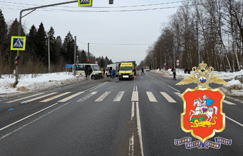 ДТП с маршруткой в Подмосковье