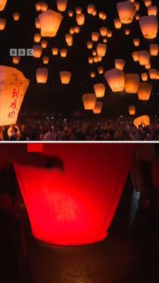 Фестиваль небесных фонариков завершился на Тайване