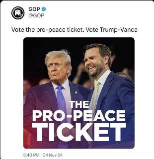 Трамп обещал мир