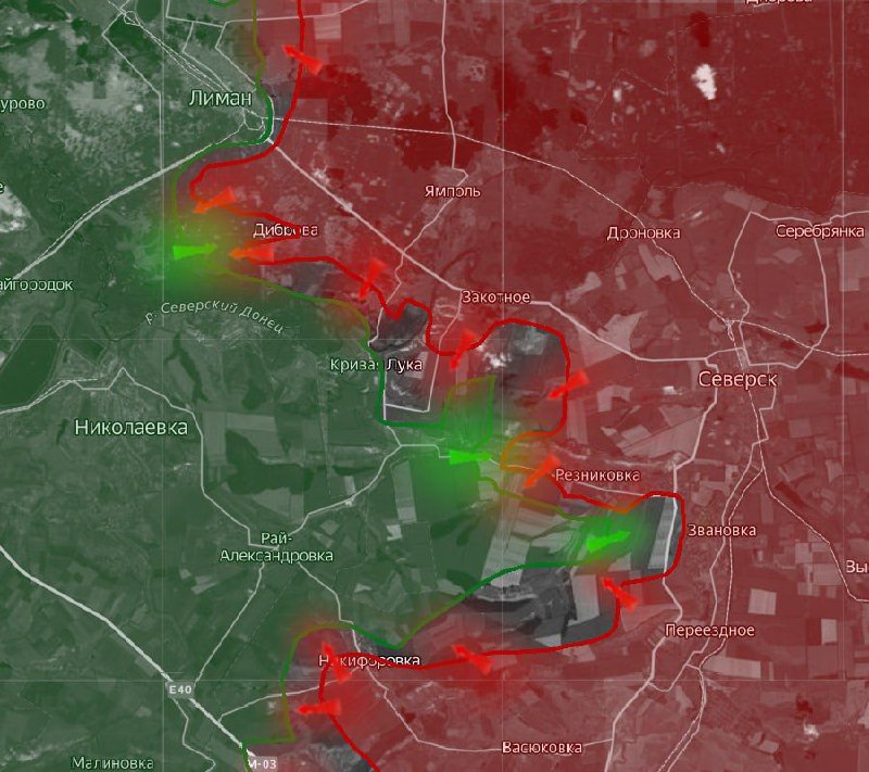 Российские войска продвигаются на Славянско-Краматорском направлении