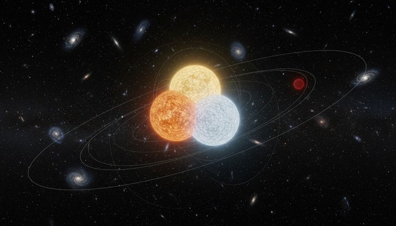 Обнаружена компактная четверная звездная система