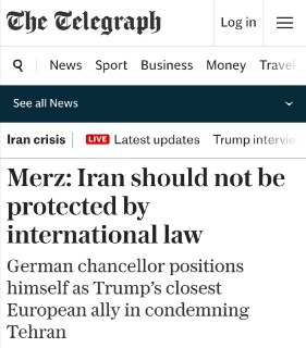 Канцлер Германии заявил, что международное право не распространяется на Иран