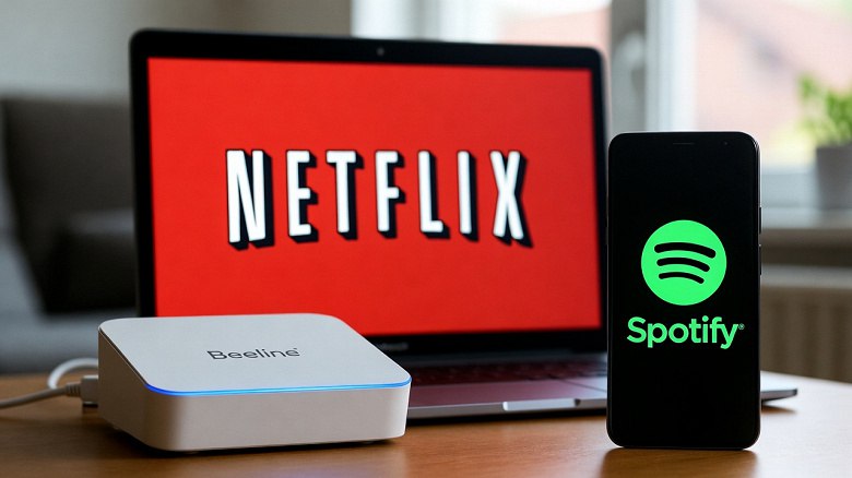 Билайн предоставил доступ к Netflix и Spotify