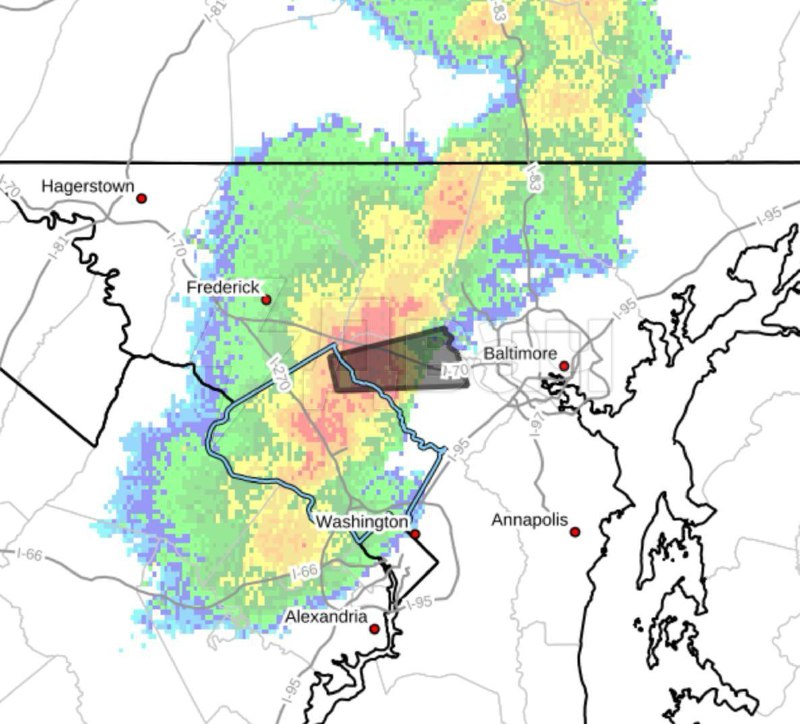 Угроза торнадо объявлена вблизи Вашингтона