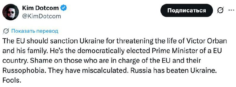 Дотком предложил ЕС санкции против Украины за угрозы Орбану