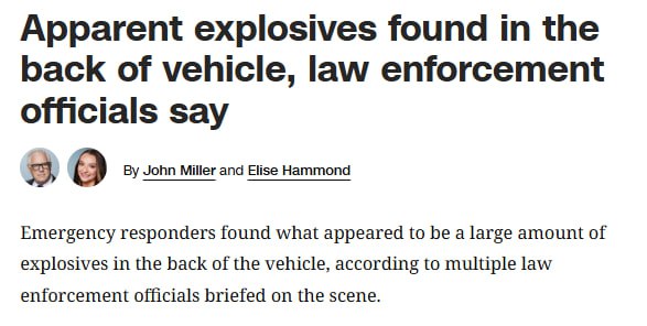 В машине напавшего на синагогу в Мичигане нашли взрывчатку