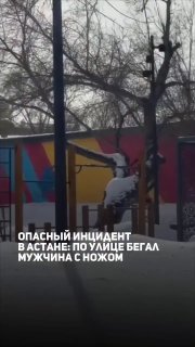 Полуголый мужчина с ножом бродил по Астане