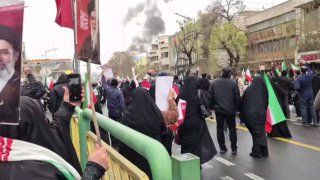 Марш Аль-Кудс в Тегеране на фоне бомбардировок Израиля