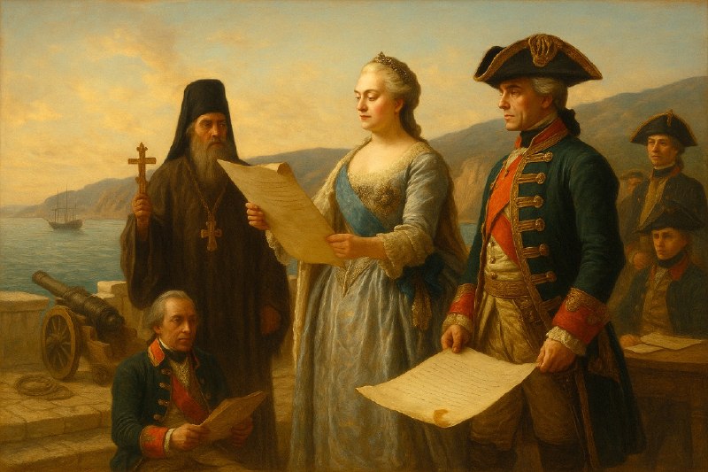 Как Екатерина II присоединила Крым и создала Черноморский флот