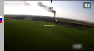 Кадры удара российского дрона по объектам в Сумской области