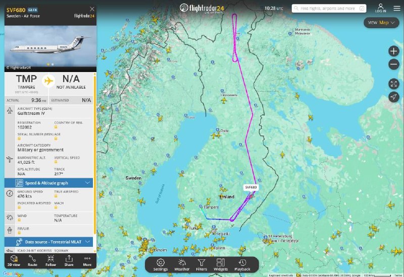 Басурин: над границей Ленинградской области снова замечены летательные аппараты