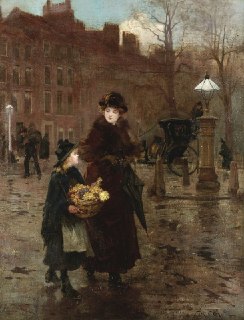 Художник Фрэнк Кокс: картина «Весна в Лондоне»