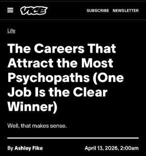 Психопатами чаще становятся работяги: исследование о профессиях и чертах личности