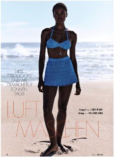 «Воздушные петли»: новая фотосессия Elle Germany с Яниной Тати