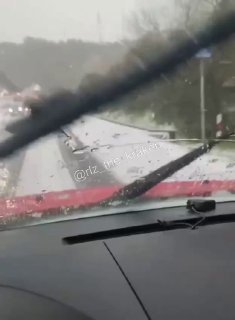 Снег в Сочи в апреле спас водителей от аварий