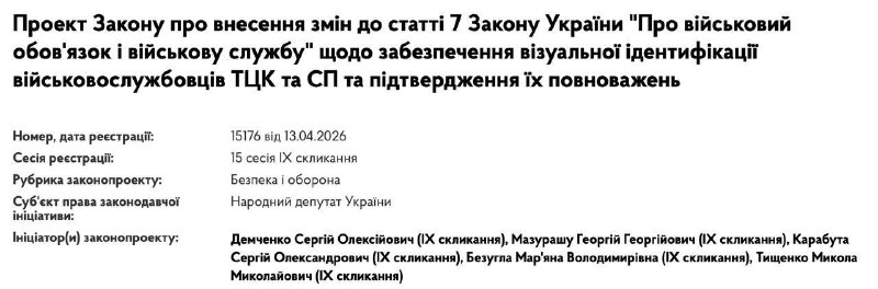 В Раде предлагают обязать сотрудников ТЦК носить жетоны и предъявлять удостоверения