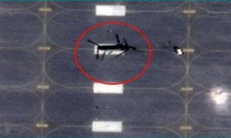 Новые снимки: поражение вертолётов США на базе в Кувейте