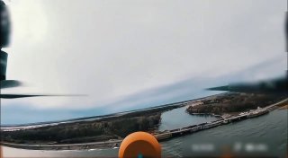 Прилет ФАБов по дамбе Печенежского водохранилища в Харьковской области