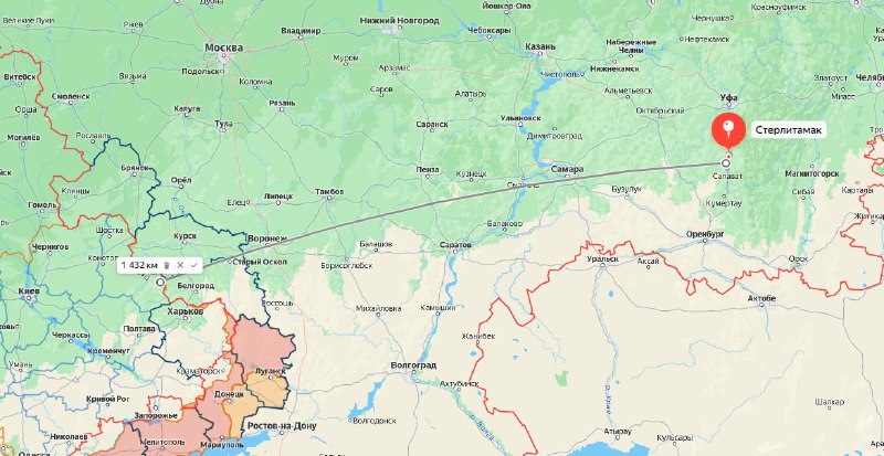 В Стерлитамаке сообщают о взрывах в промзоне после пролёта БПЛА