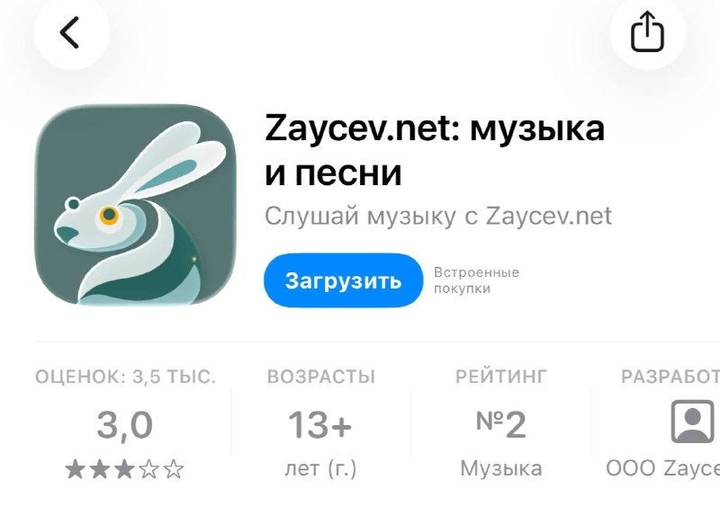 Сервис «Зайцев.нет» ворвался в топ-3 российского App Store