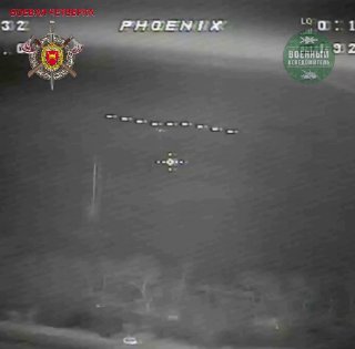 Работа зенитных FPV-дронов ВС РФ по украинским БПЛА в районе Орехова