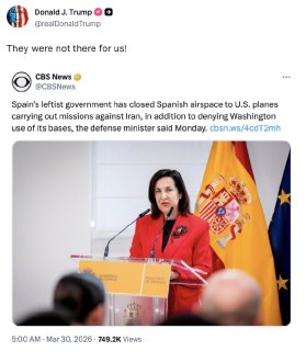 Трамп раскритиковал Испанию за неучастие в иранской войне