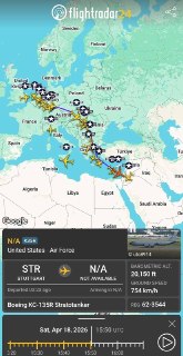 В ближневосточном регионе зафиксирована повышенная активность американских самолётов-заправщиков