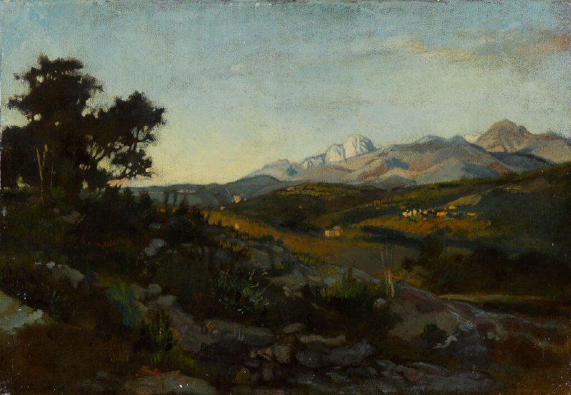 Картина Николая Ге «Вид на Апеннины» в Третьяковской галерее