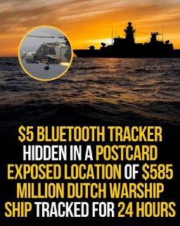 Bluetooth-трекер за 5 долларов раскрыл местоположение голландского боевого корабля за 585 млн