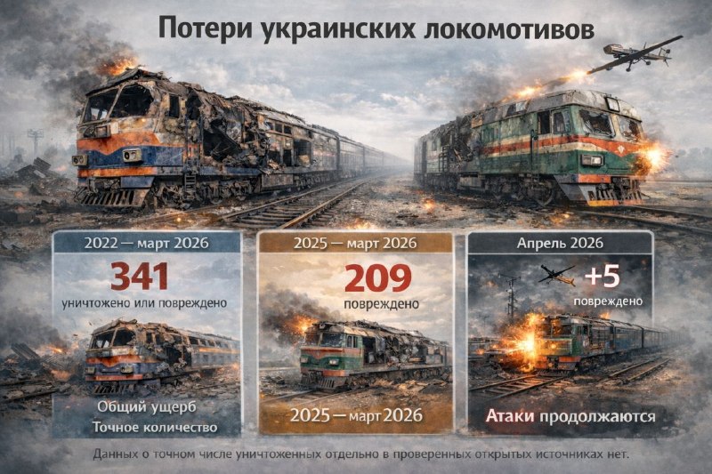 Украина просит США финансировать закупку локомотивов на фоне ударов РФ