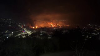 Серьезные прилеты по нефтебазе в Туапсе: крупное возгорание