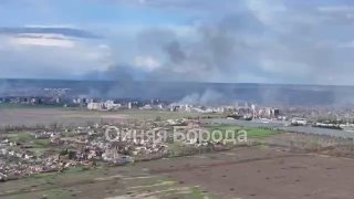 Удары по позициям противника в Константиновке