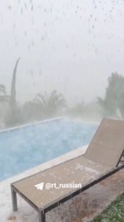 Сильный шторм с градом накрывает Сан-Паулу