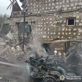 Удар БПЛА по бане с ВСУ в Изюме